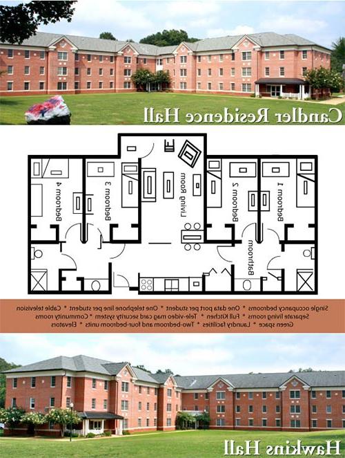 Candler Hall photo and room diagram